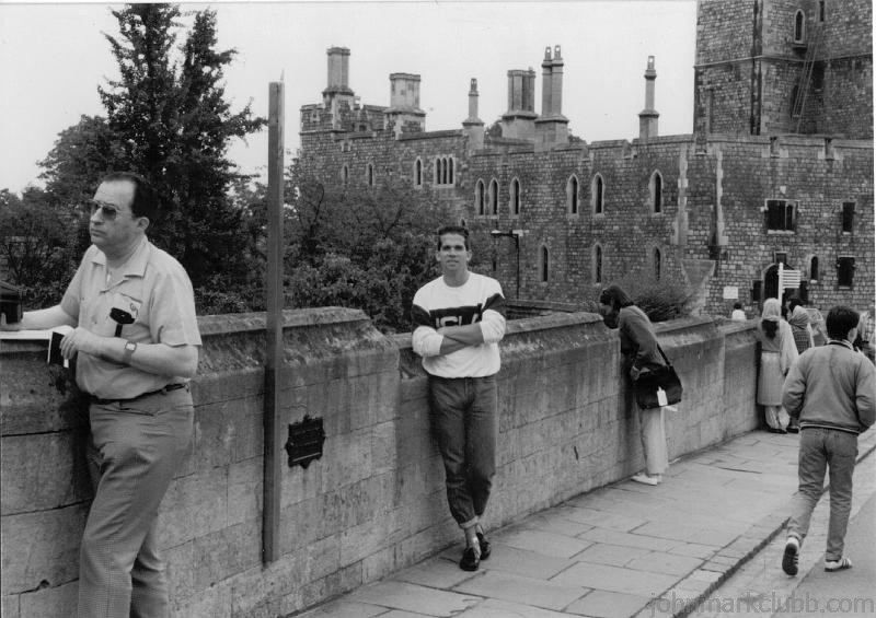 JMC 1987.JPG - In Europe with Mother outside Windsor Castle - Summer 1987